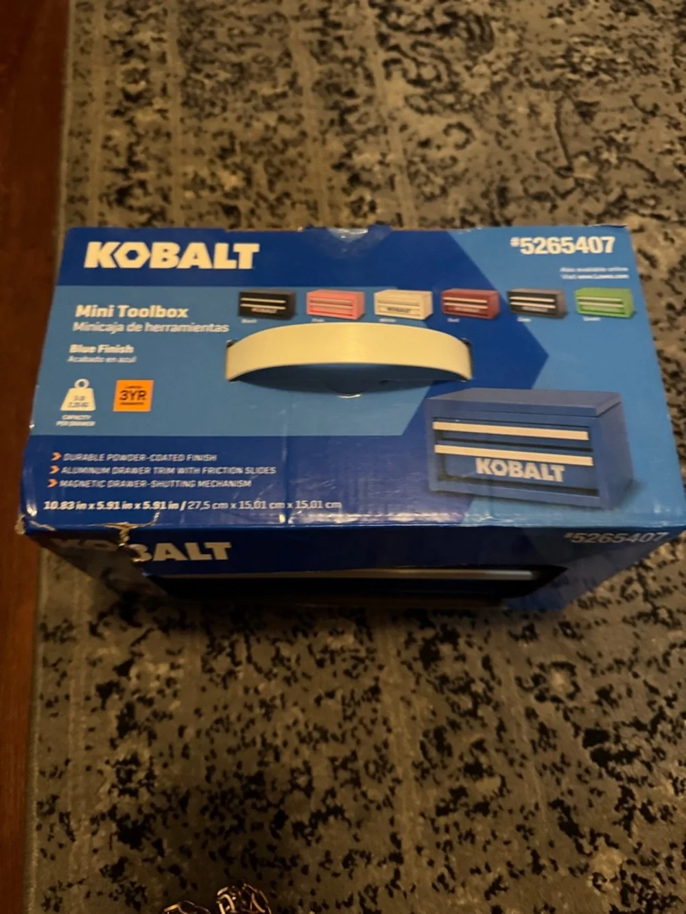 Kobalt Mini Toolbox - Blue Finish